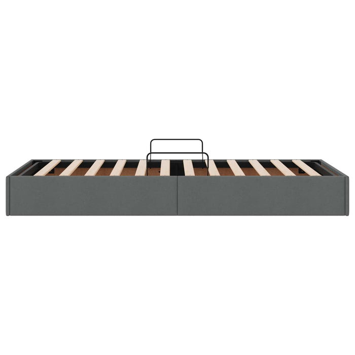 Cadru de pat otoman Gri închis 90 x 200 cm țesătură WALTI