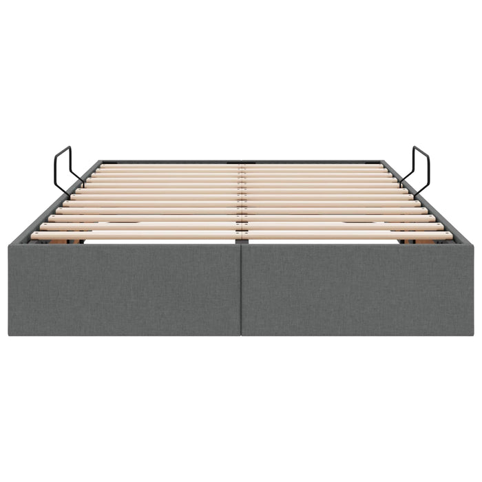 Cadru de pat otoman Gri închis 120 x 190 cm țesătură WALTI