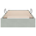Cadru de pat otoman Gri deschis 100 x 200 cm Catifea - WALTI WALTI