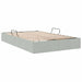 Cadru de pat otoman Gri deschis 120 x 190 cm Catifea - WALTI WALTI