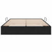 Cadru de pat otoman cu depozitare Negru 140 x 190 cm Catifea - WALTI WALTI