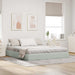 Cadru de pat otoman Gri deschis 160 x 200 cm Catifea - WALTI WALTI