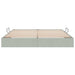 Cadru de pat otoman Gri deschis 160 x 200 cm Catifea - WALTI WALTI