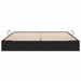 Cadru de pat otoman cu depozitare Negru 160 x 200 cm Catifea - WALTI WALTI
