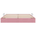 Cadru de pat otoman cu depozitare Roz 180 x 200 cm Catifea - WALTI WALTI