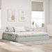 Cadru de pat otoman Gri deschis 200 x 200 cm Catifea - WALTI WALTI