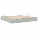 Cadru de pat otoman Gri deschis 200 x 200 cm Catifea - WALTI WALTI