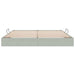 Cadru de pat otoman Gri deschis 200 x 200 cm Catifea - WALTI WALTI