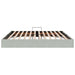 Cadru de pat otoman Gri deschis 200 x 200 cm Catifea - WALTI WALTI