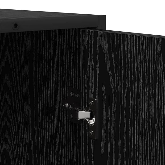 Bufet Stejar Negru 92 x 35 x 76 cm Lemn prelucrat WALTI