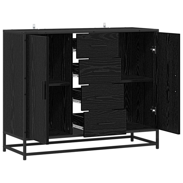 Bufet Stejar Negru 92 x 35 x 76 cm Lemn prelucrat WALTI