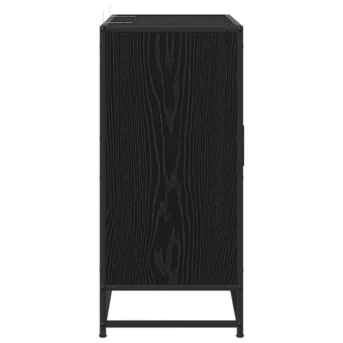 Bufet Stejar Negru 92 x 35 x 76 cm Lemn prelucrat WALTI