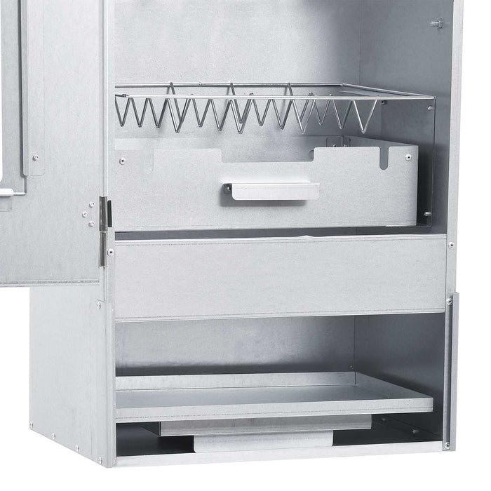Smoker rece cu tub de fum 44,5 x 29 x 83 cm Oțel galvanizat WALTI