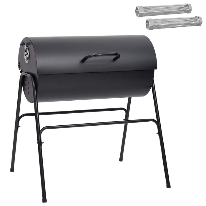 Grătar tip butoi cu 2 grătare de gătit 3 pcs 80 x 73 x 90 cm WALTI