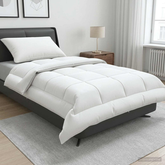 Set de plapumă și perne 2 buc. 152x203 cm Vară 200 GSM Lână Alb WALTI