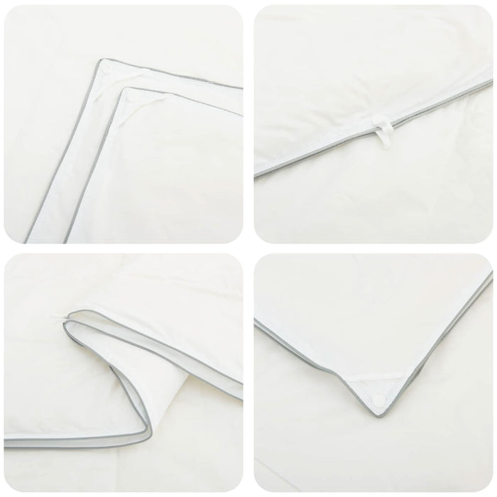 Set de plapumă și perne 3 buc. 200x240 cm 4 anotimpuri Lână Alb WALTI