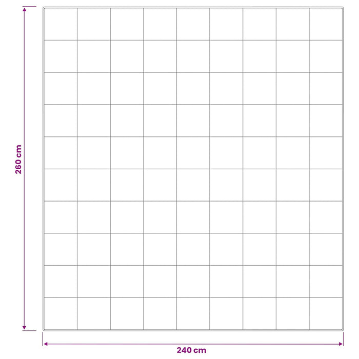 Set de plapumă și perne 3 pcs 240x260 cm Iarnă 450 GSM Lână Alb WALTI