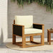 Canapea Medie pentru Exterior Lemn Solid de Acacia natural - WALTI WALTI