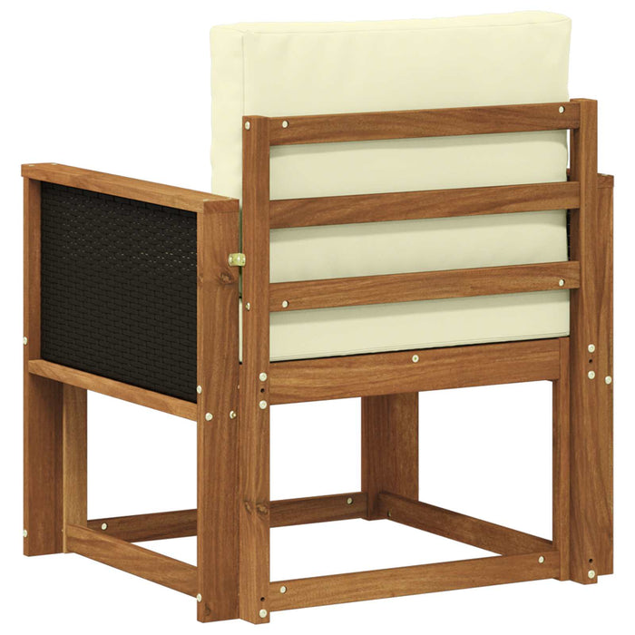 Canapea Medie pentru Exterior Lemn Solid de Acacia natural - WALTI WALTI