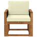 Canapea Medie pentru Exterior Lemn Solid de Acacia natural - WALTI WALTI