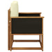 Canapea Medie pentru Exterior Lemn Solid de Acacia natural - WALTI WALTI