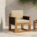 Canapea Medie pentru Exterior Lemn Solid de Acacia natural - WALTI WALTI