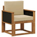 Canapea Medie pentru Exterior Lemn Solid de Acacia natural - WALTI WALTI