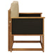 Canapea Medie pentru Exterior Lemn Solid de Acacia natural - WALTI WALTI