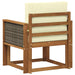 Canapea Medie pentru Exterior Lemn Solid de Acacia natural - WALTI WALTI