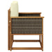 Canapea Medie pentru Exterior Lemn Solid de Acacia natural - WALTI WALTI