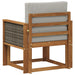 Canapea Medie pentru Exterior Lemn Solid de Acacia natural - WALTI WALTI