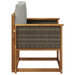 Canapea Medie pentru Exterior Lemn Solid de Acacia natural - WALTI WALTI