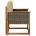 Canapea Medie pentru Exterior Lemn Solid de Acacia natural - WALTI WALTI