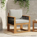 Canapea Medie pentru Exterior Lemn Solid de Acacia natural - WALTI WALTI