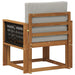 Canapea Medie pentru Exterior Lemn Solid de Acacia natural - WALTI WALTI
