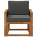 Canapea Medie pentru Exterior Lemn Solid de Acacia natural - WALTI WALTI