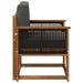 Canapea Medie pentru Exterior Lemn Solid de Acacia natural - WALTI WALTI