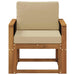 Canapea Medie pentru Exterior Lemn Solid de Acacia natural - WALTI WALTI