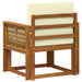 Canapea Medie pentru Exterior Lemn Solid de Acacia natural - WALTI WALTI