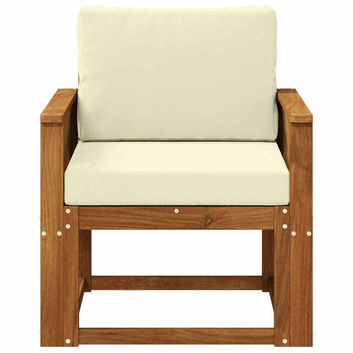 Canapea Medie pentru Exterior Lemn Solid de Acacia natural - WALTI WALTI