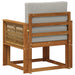 Canapea Medie pentru Exterior Lemn Solid de Acacia natural - WALTI WALTI