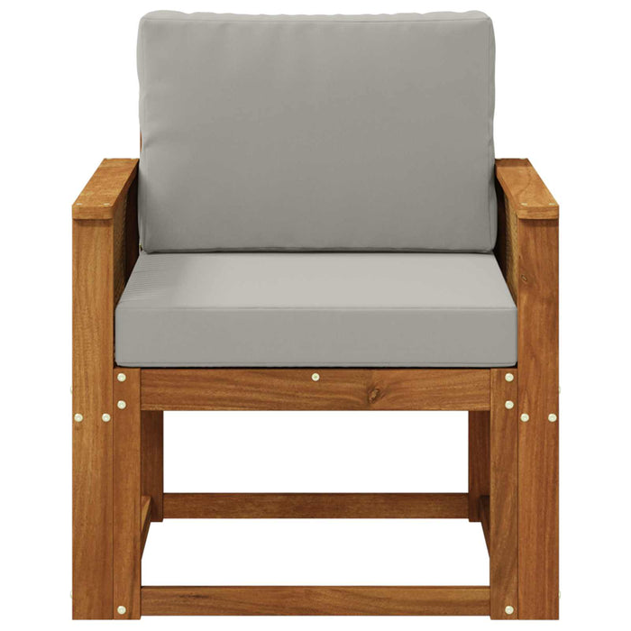 Canapea Medie pentru Exterior Lemn Solid de Acacia natural - WALTI WALTI
