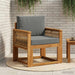Canapea Medie pentru Exterior Lemn Solid de Acacia natural - WALTI WALTI