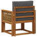 Canapea Medie pentru Exterior Lemn Solid de Acacia natural - WALTI WALTI