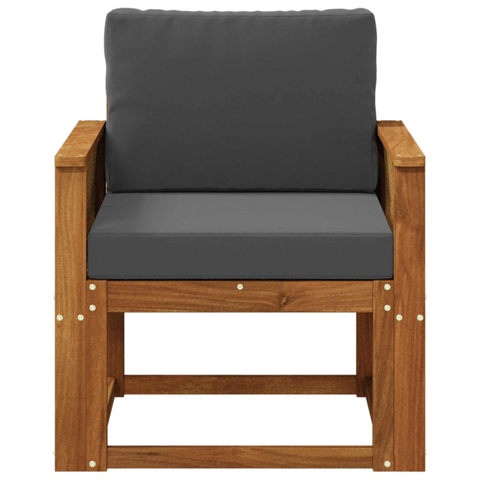 Canapea Medie pentru Exterior Lemn Solid de Acacia natural - WALTI WALTI