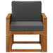 Canapea Medie pentru Exterior Lemn Solid de Acacia natural - WALTI WALTI