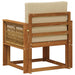 Canapea Medie pentru Exterior Lemn Solid de Acacia natural - WALTI WALTI