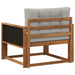 Canapea Medie pentru Exterior Lemn Solid de Acacia natural - WALTI WALTI