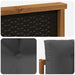 Canapea Medie pentru Exterior Lemn Solid de Acacia natural - WALTI WALTI