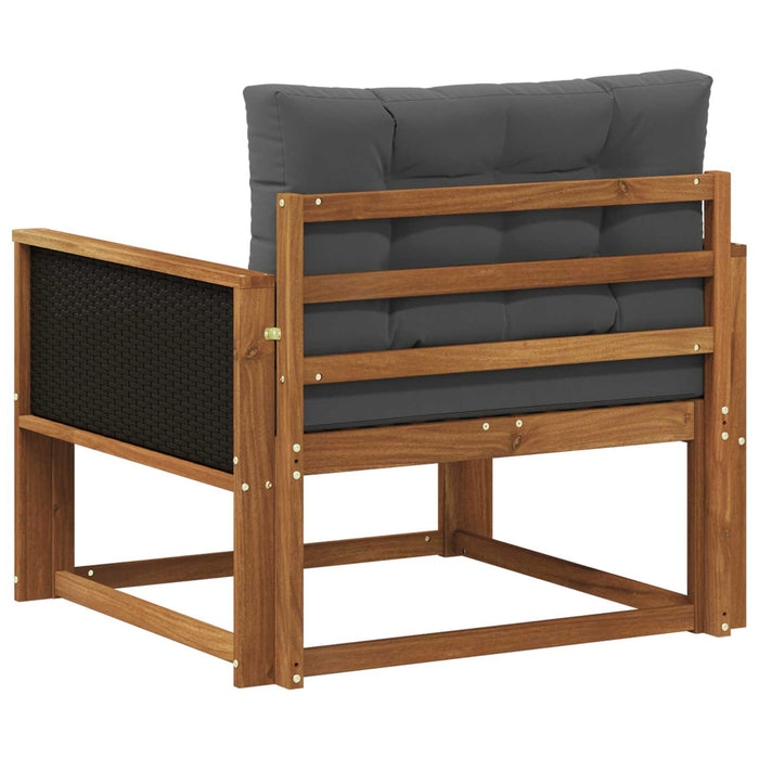 Canapea Medie pentru Exterior Lemn Solid de Acacia natural - WALTI WALTI